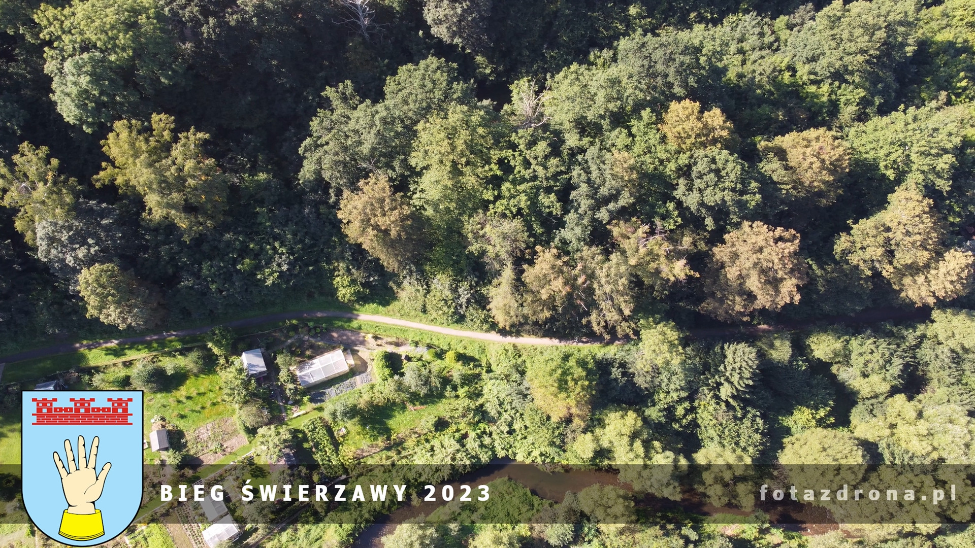 filmowanie event&oacute;w dronem - Bieg Świerzawski 2023 film